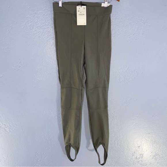 Zara GREEN STIRRUP LEGGINGS MEDIUM - Picture 3 of 10